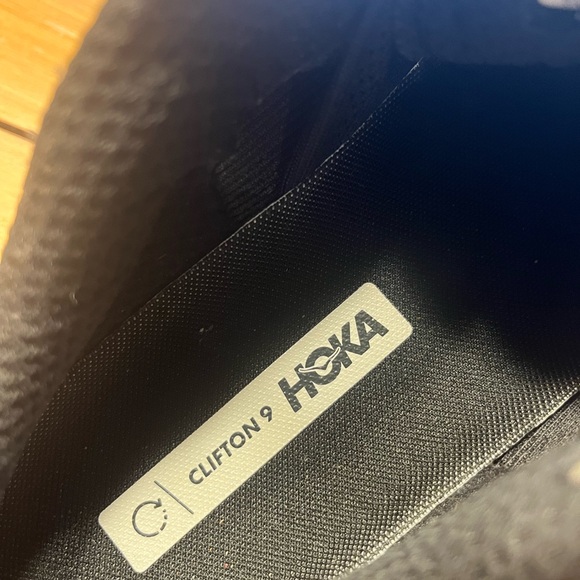 Hoka Clifton 9 Black Running Shoes - Picture 3 of 6